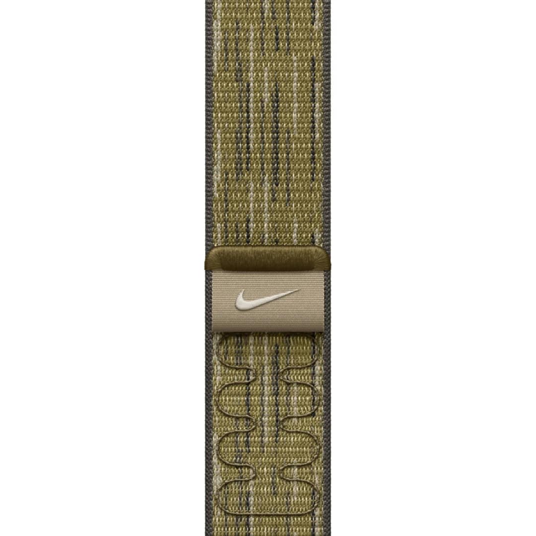 Ремешок Apple Watch 46mm Nike Sport Loop, Green/Grey — фото 3