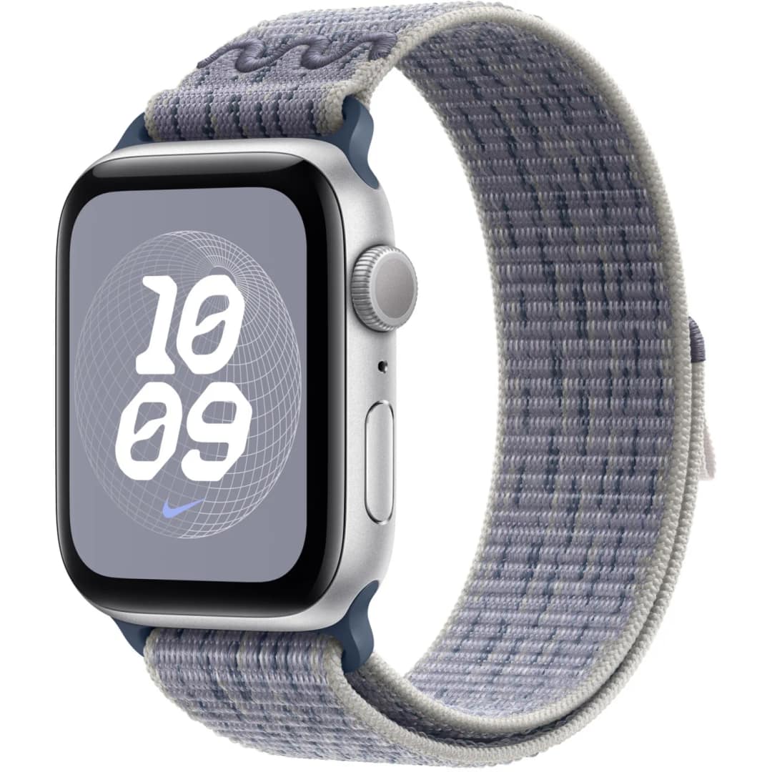 Ремешок Apple Watch 46mm Nike Sport Loop, Grey/Blue — фото 2