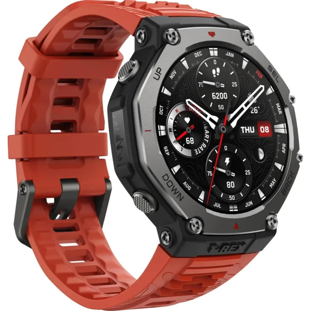 Смарт-часы Xiaomi Amazfit T-Rex 3, Lava — фото 3