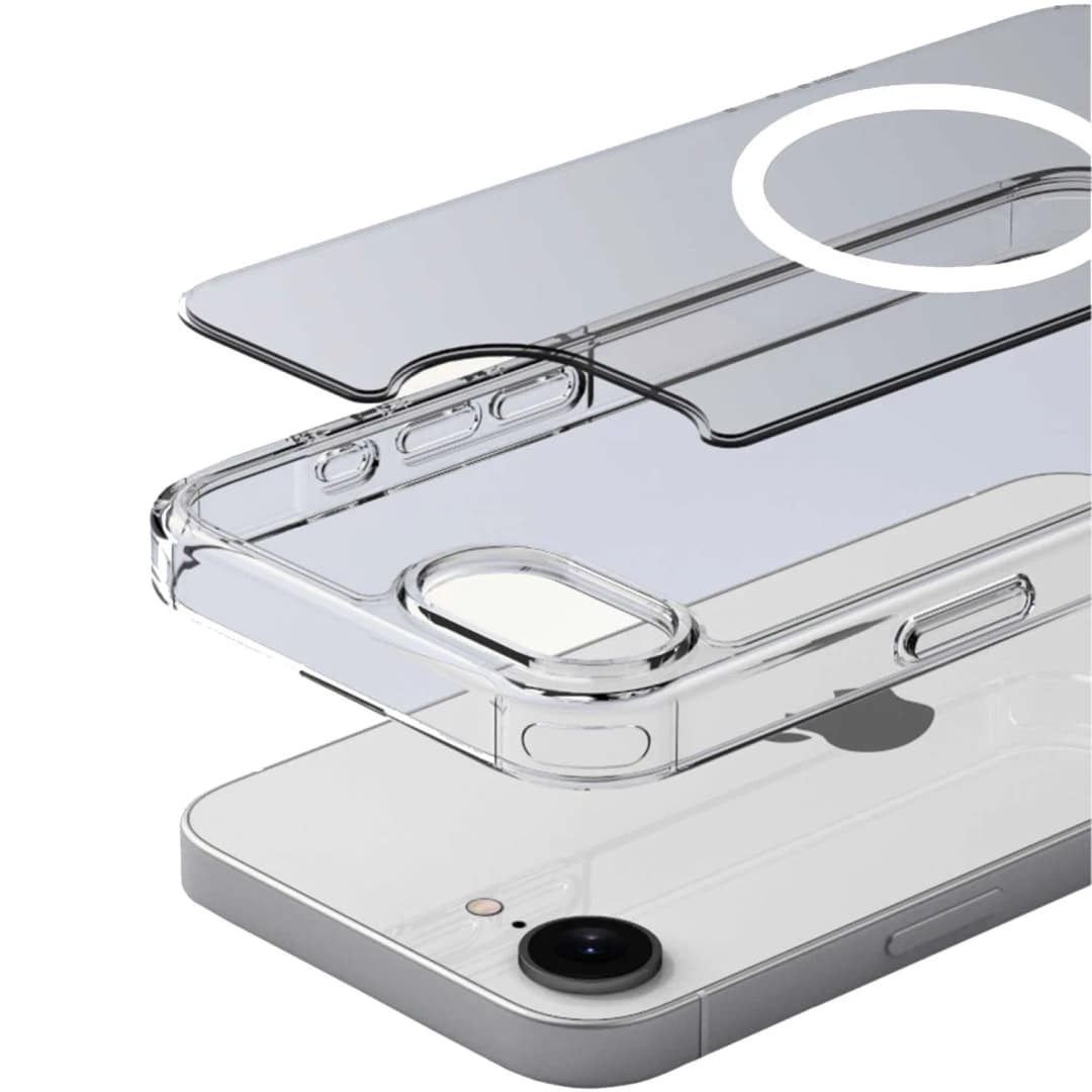 Чехол Gurdini Alba Series Protective with MagSafe для iPhone 16e Clear — фото 5