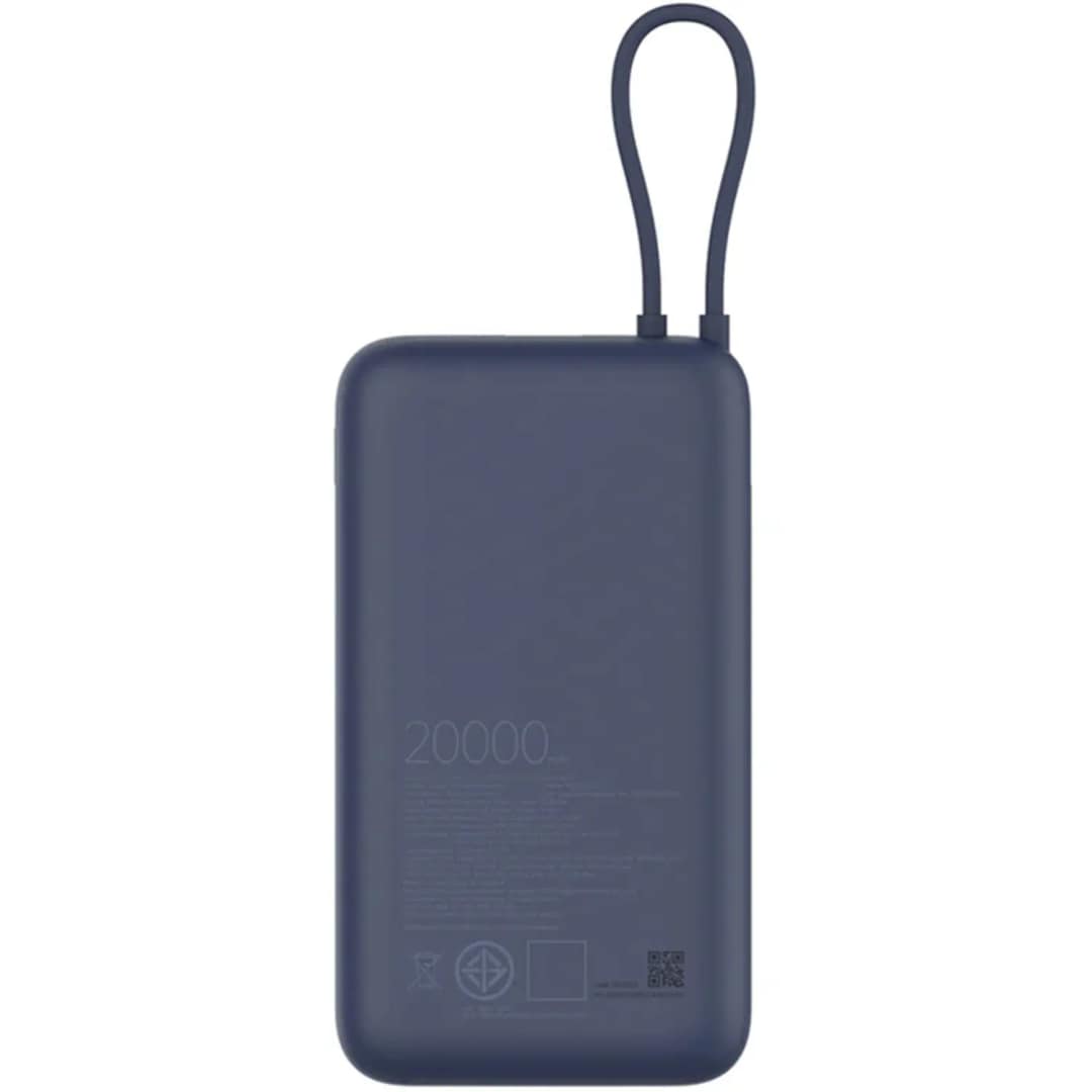 Внешний аккумулятор Xiaomi Power Bank 20000mAh, Blue — фото 2