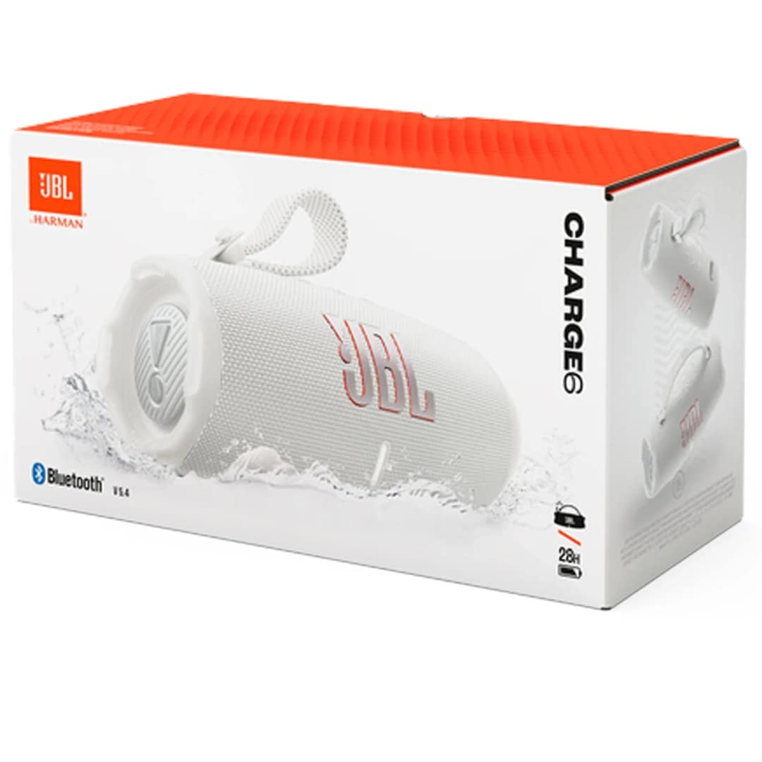 Портативная колонка JBL Charge 6, White — фото 10