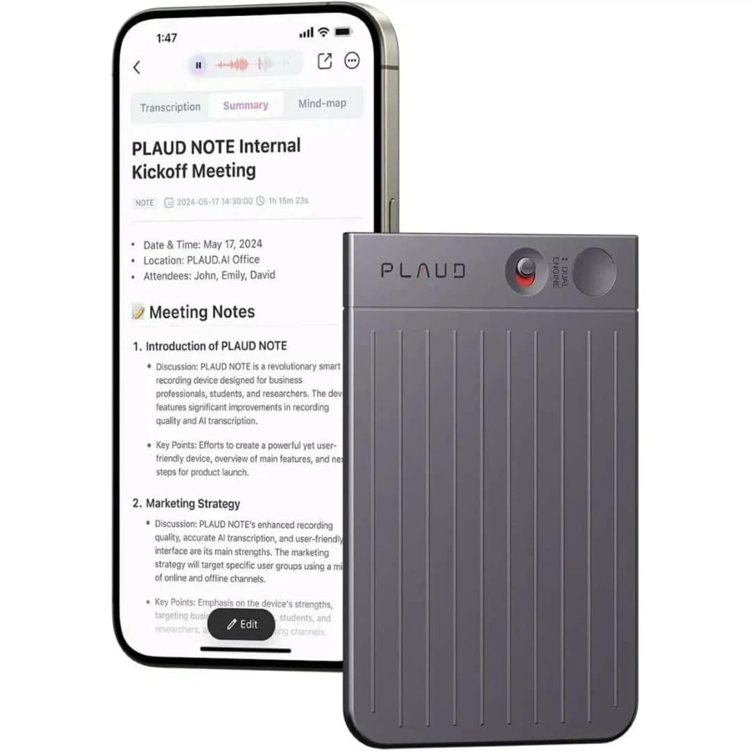 Диктофон Plaud Note NB-100 ChatGPT, Black — фото 2