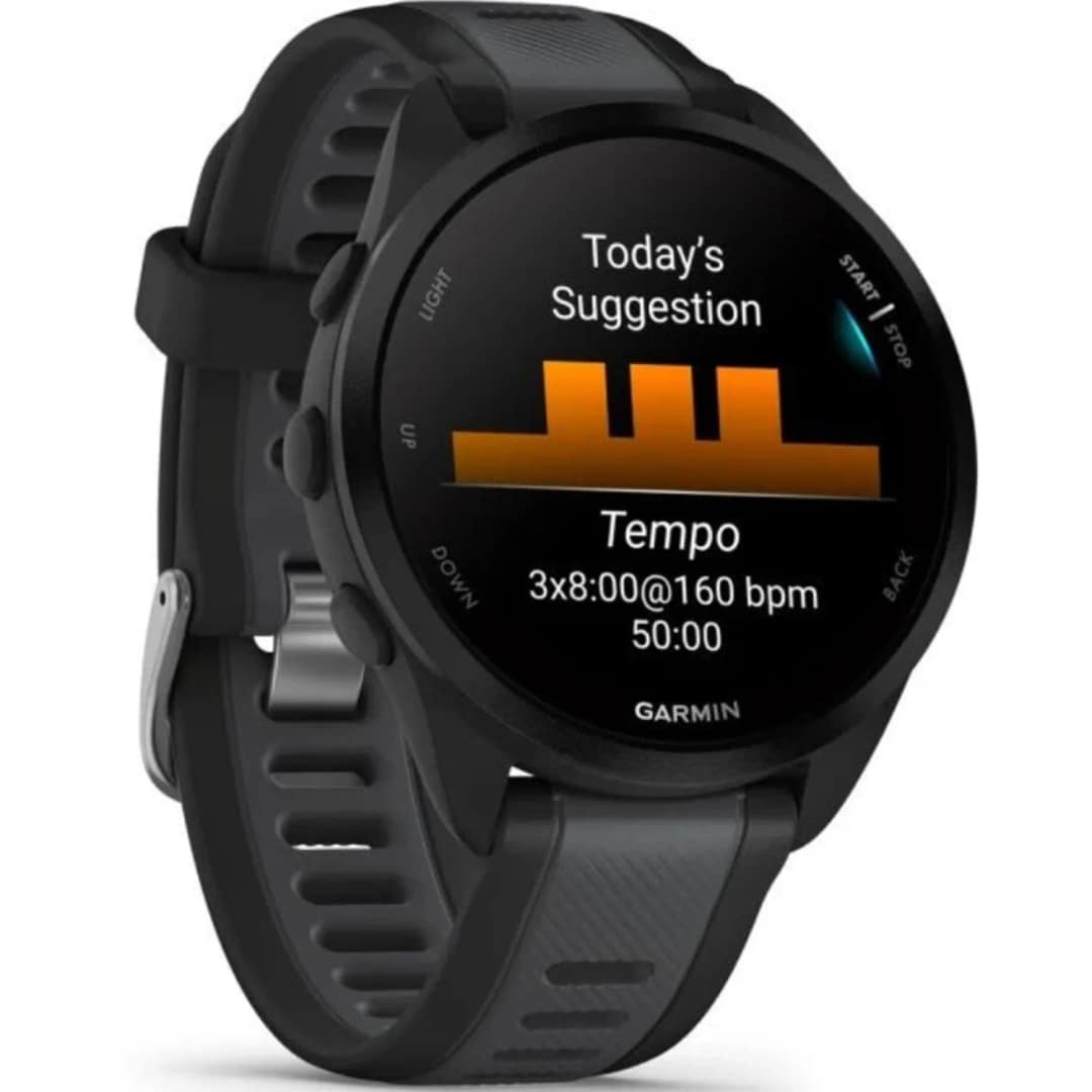Смарт-часы Garmin Forerunner 165 Music, Black/Slate Gray — фото 2
