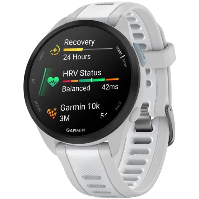 Смарт-часы Garmin Forerunner 165 Music, Mist Gray/Whitestone