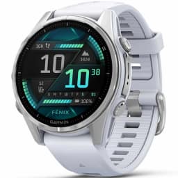 Смарт-часы Garmin Fenix 8 43mm Amoled Silver with Whitestone Silicone Band — фото 1