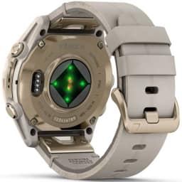 Смарт-часы Garmin Fenix 8 43mm Amoled Sapphire Soft Gold Stainless Steel with Fog Gray Leather Band — фото 5