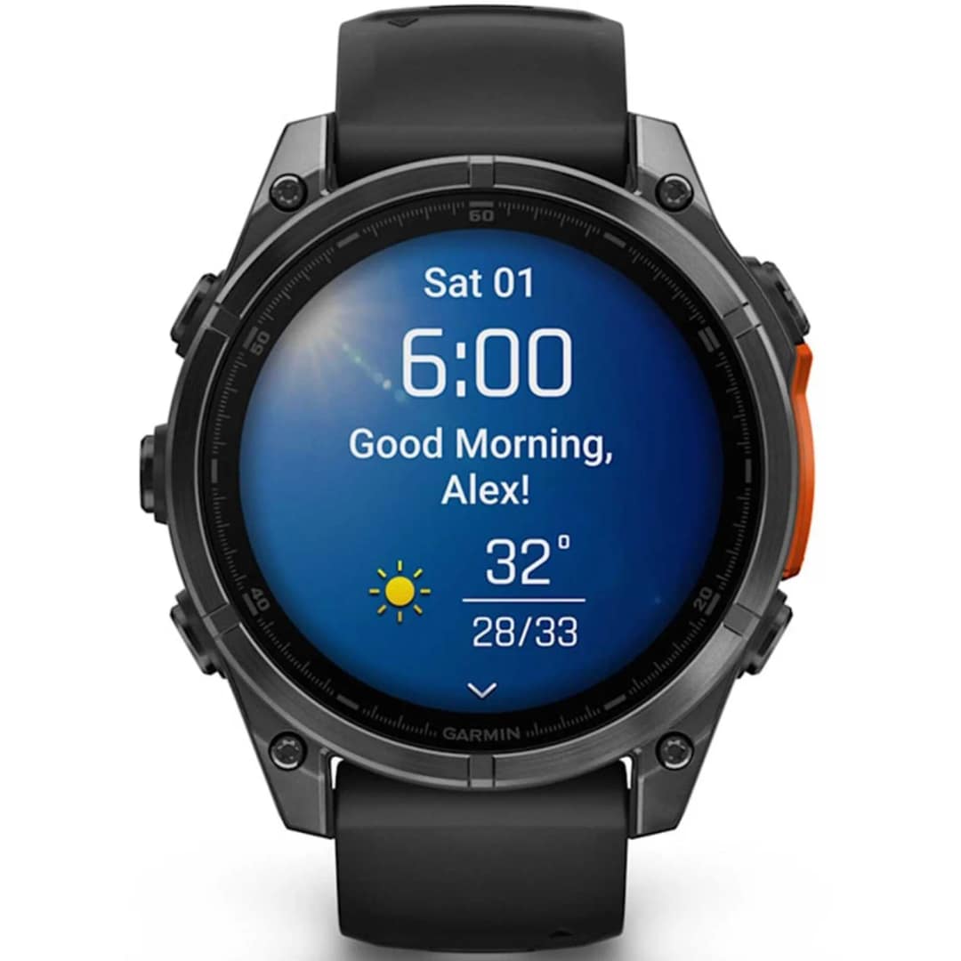 Смарт-часы Garmin Fenix 8 47mm Amoled Slate Gray with Black Silicone Band — фото 2