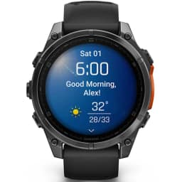 Смарт-часы Garmin Fenix 8 47mm Amoled Slate Gray with Black Silicone Band — фото 2