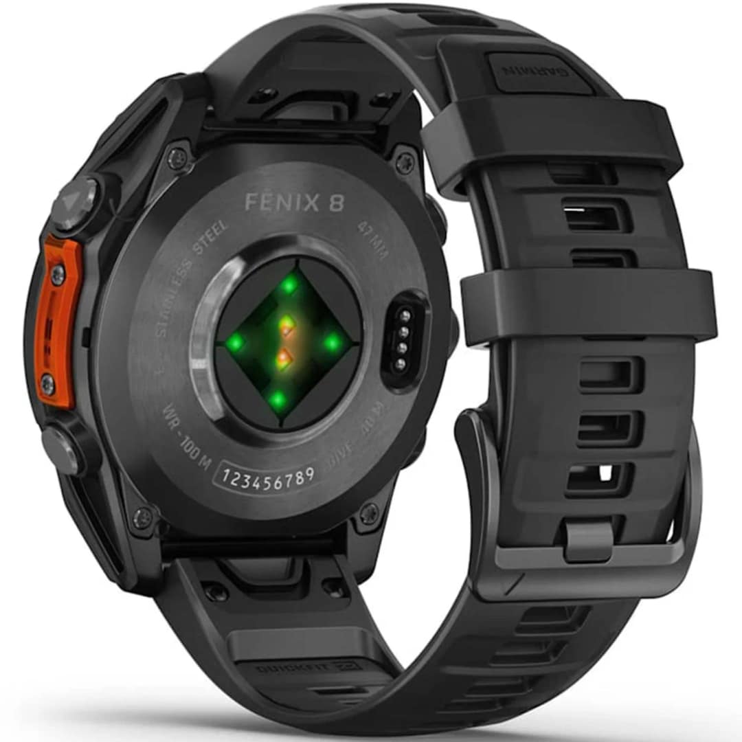 Смарт-часы Garmin Fenix 8 47mm Amoled Slate Gray with Black Silicone Band — фото 5