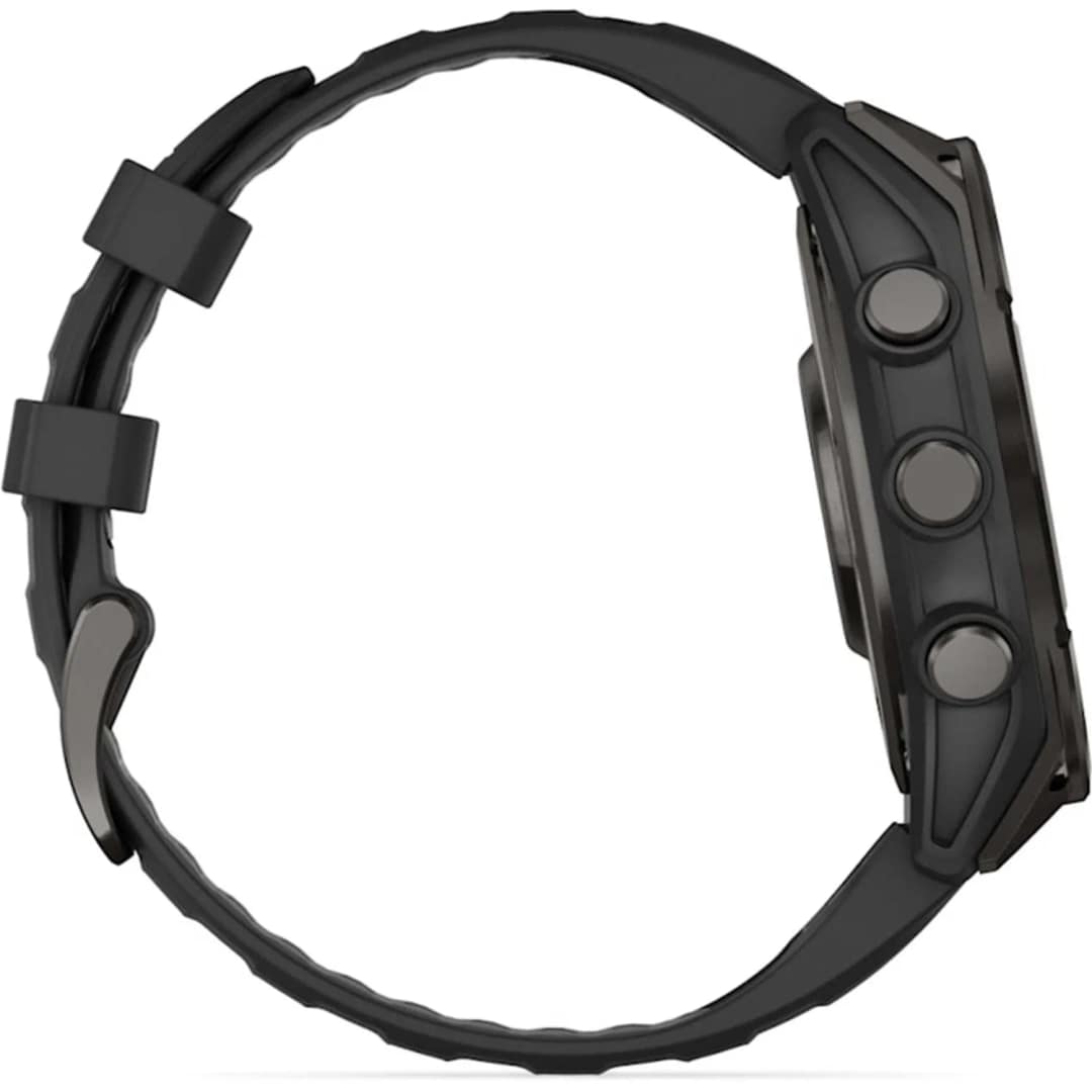 Смарт-часы Garmin Fenix 8 47mm Amoled Sapphire Carbon Gray DLC Titanium with Black Pebble Gray Silicone Band — фото 4