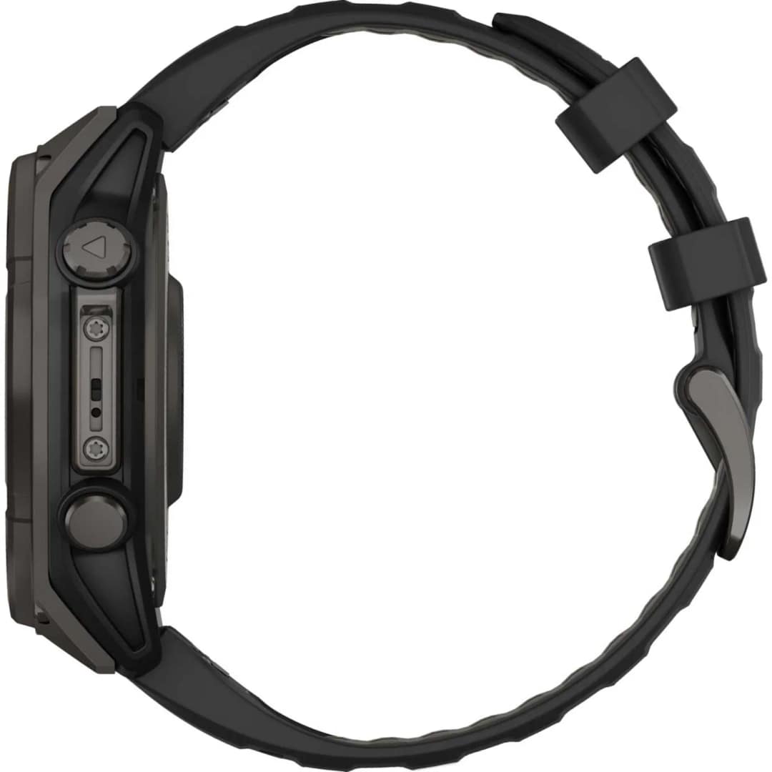 Смарт-часы Garmin Fenix 8 47mm Solar Sapphire Carbon Gray DLC Titanium with Silicone Band, Black/Pebble Gray — фото 2