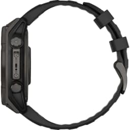 Смарт-часы Garmin Fenix 8 47mm Solar Sapphire Carbon Gray DLC Titanium with Silicone Band, Black/Pebble Gray — фото 2