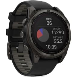 Смарт-часы Garmin Fenix 8 47mm Solar Sapphire Carbon Gray DLC Titanium with Silicone Band, Black/Pebble Gray — фото 4