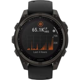 Смарт-часы Garmin Fenix 8 47mm Solar Sapphire Carbon Gray DLC Titanium with Silicone Band, Black/Pebble Gray — фото 5