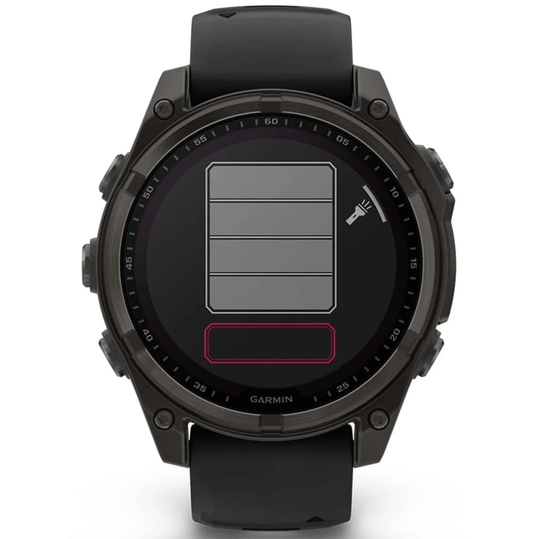 Смарт-часы Garmin Fenix 8 47mm Solar Sapphire Carbon Gray DLC Titanium with Silicone Band, Black/Pebble Gray — фото 7