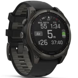 Смарт-часы Garmin Fenix 8 47mm Solar Sapphire Carbon Gray DLC Titanium with Silicone Band, Black/Pebble Gray — фото 8