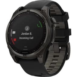 Смарт-часы Garmin Fenix 8 47mm Solar Sapphire Carbon Gray DLC Titanium with Silicone Band, Black/Pebble Gray — фото 9