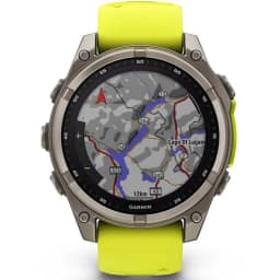Смарт-часы Garmin Fenix 8 47mm Solar Sapphire Carbon Gray DLC Titanium with Silicone Band, Yellow/Graphite — фото 9