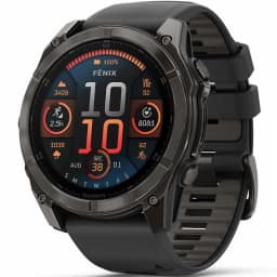Смарт-часы Garmin Fenix 8 51mm Amoled Sapphire Carbon Gray DLC Titanium with Black Pebble Gray Silicone Band — фото 1
