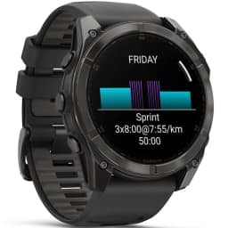 Смарт-часы Garmin Fenix 8 51mm Amoled Sapphire Carbon Gray DLC Titanium with Black Pebble Gray Silicone Band — фото 3