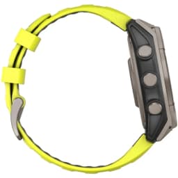 Смарт-часы Garmin Fenix 8 51mm Solar Sapphire Carbon Gray DLC Titanium with Silicone Band, Yellow/Graphite — фото 4