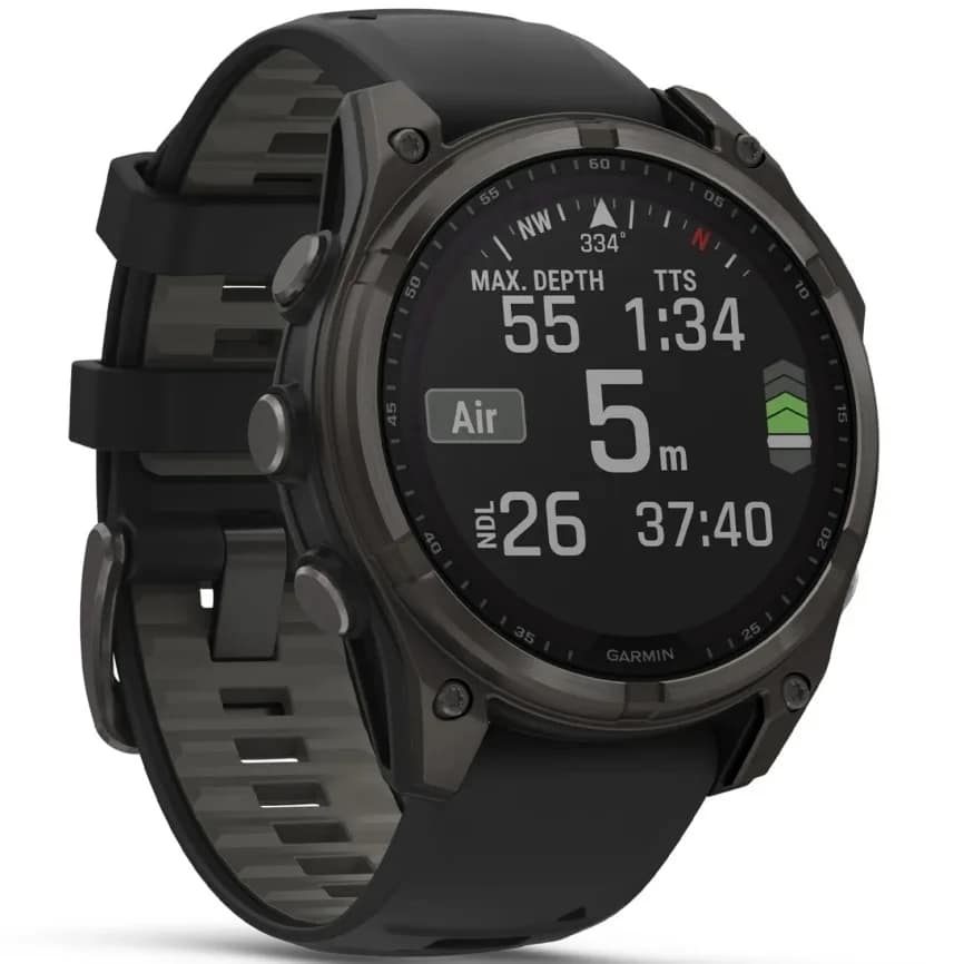 Смарт-часы Garmin Fenix 8 51mm Solar Sapphire Carbon Gray DLC Titanium with Silicone Band, Black/Pebble Gray — фото 7