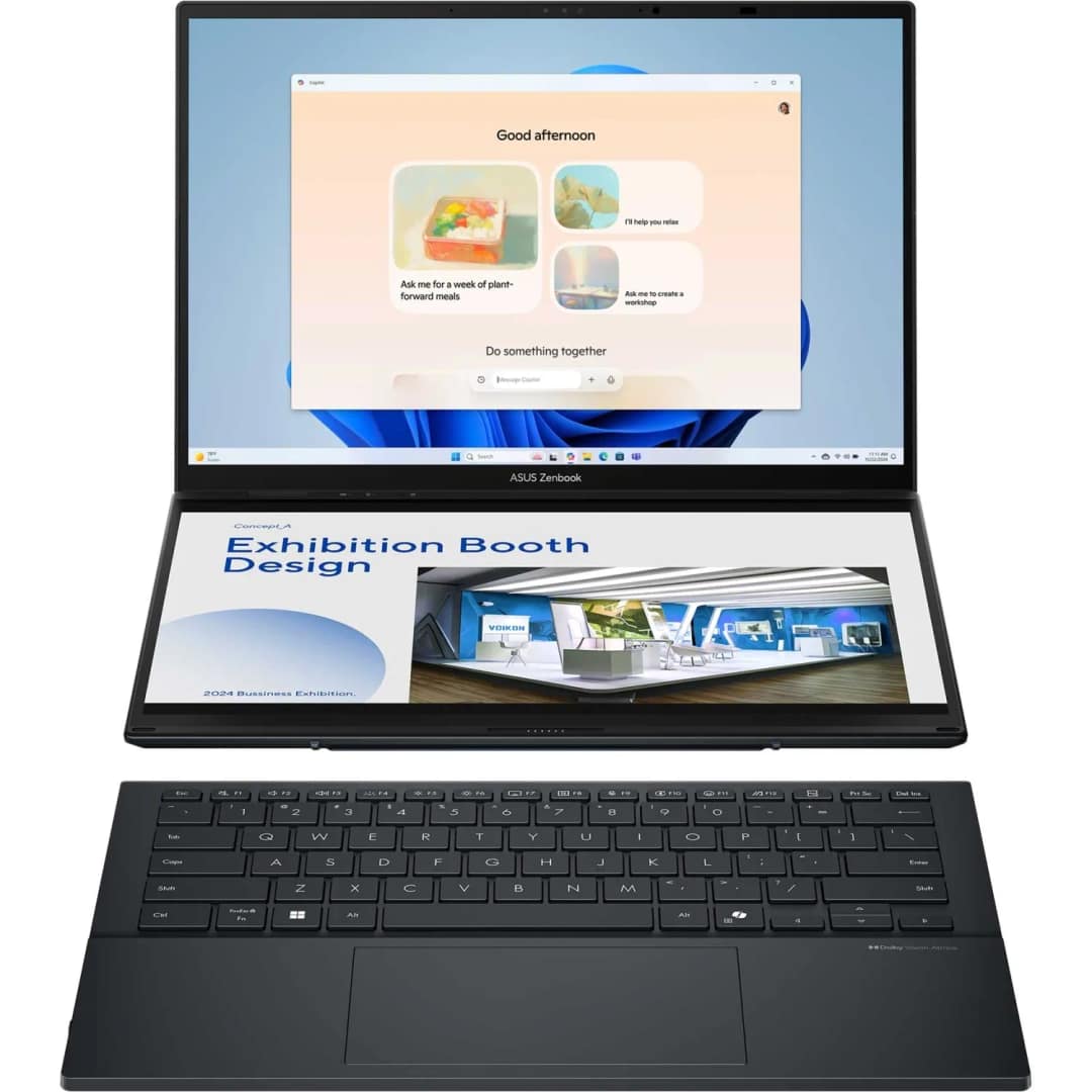 Ноутбук ASUS Zenbook Duo UX8406CA-QL221W 14 FHD OLED i7-255H Ultra SSD Inkwell Gray — фото 3