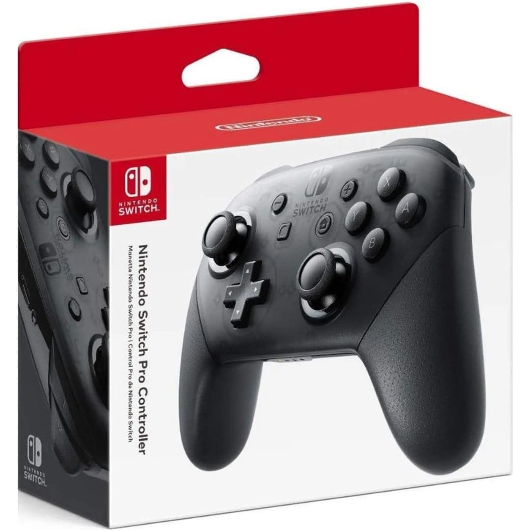 Джойстик беспроводной Nintendo Switch Pro Controller, Black — фото 4