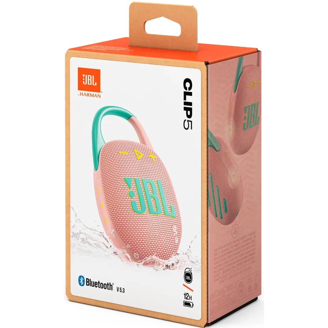 Портативная колонка JBL Clip 5, Pink — фото 7
