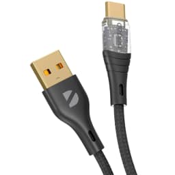 Кабель Deppa Crystal USB-C USB-C 60W 1m 72500 Black — фото 2