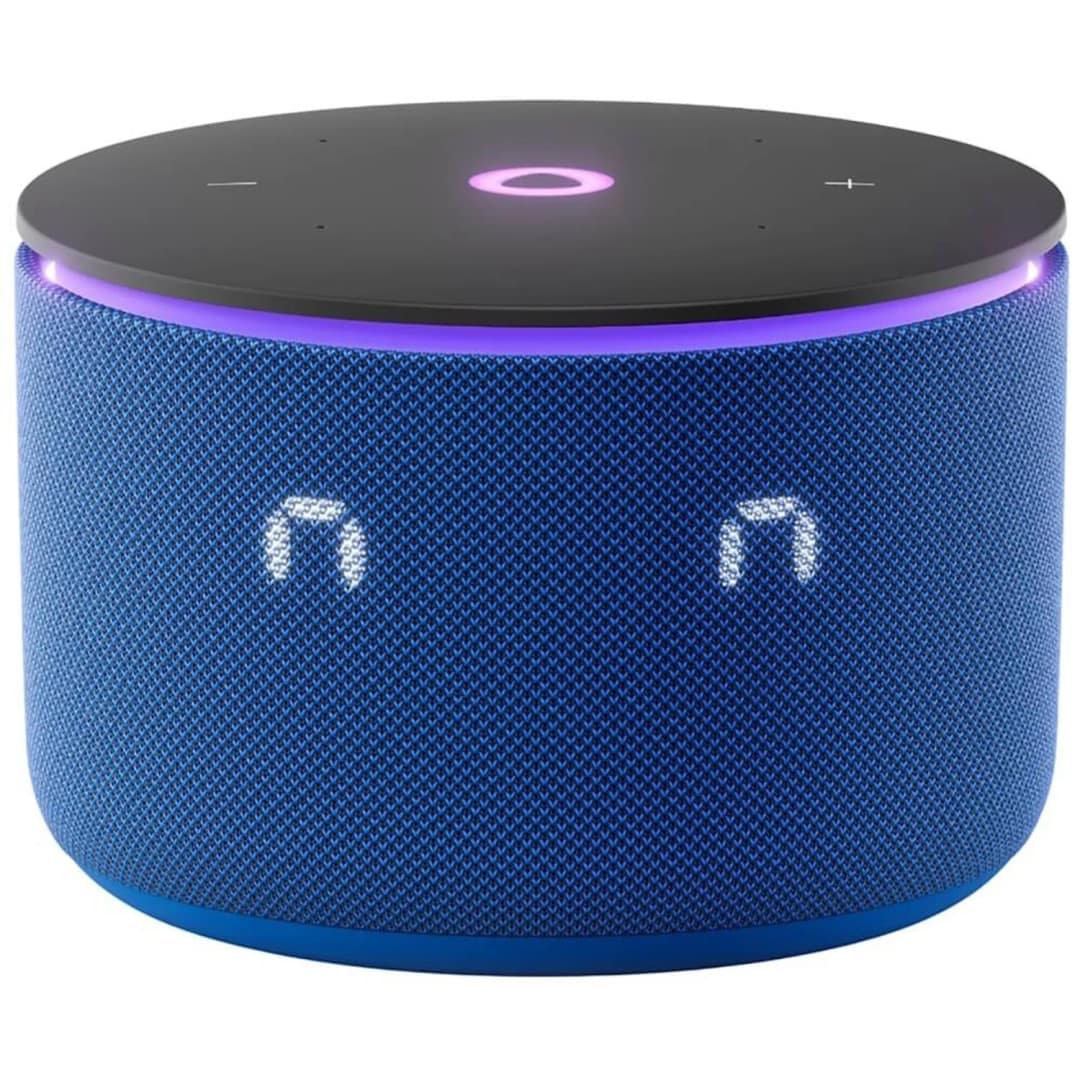 Умная колонка Яндекс Станция Мини 3 Про с Zigbee, Синий — фото 3