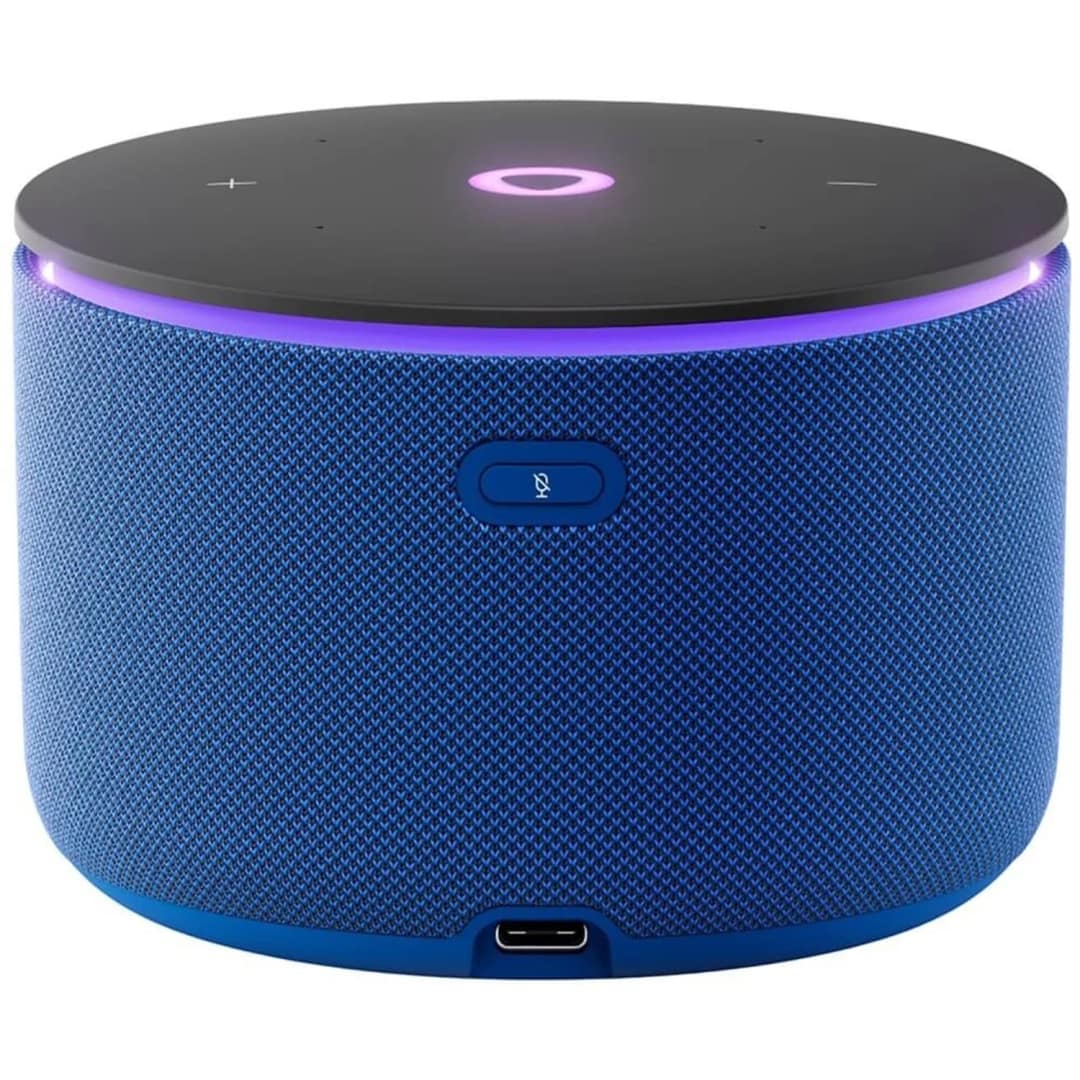 Умная колонка Яндекс Станция Мини 3 Про с Zigbee, Синий — фото 4