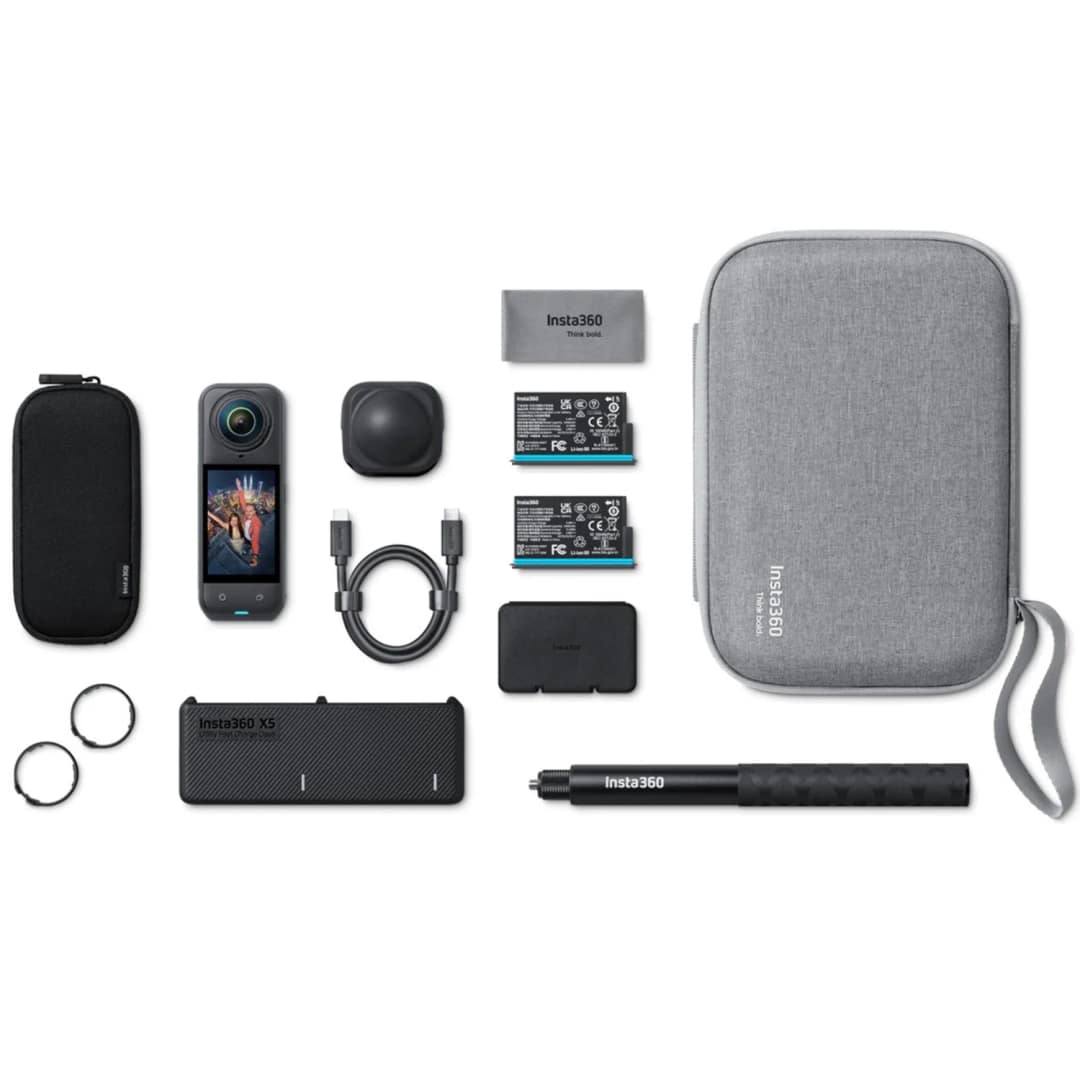 Экшн-камера Insta360 X5 Essentials Bundle Black — фото 2