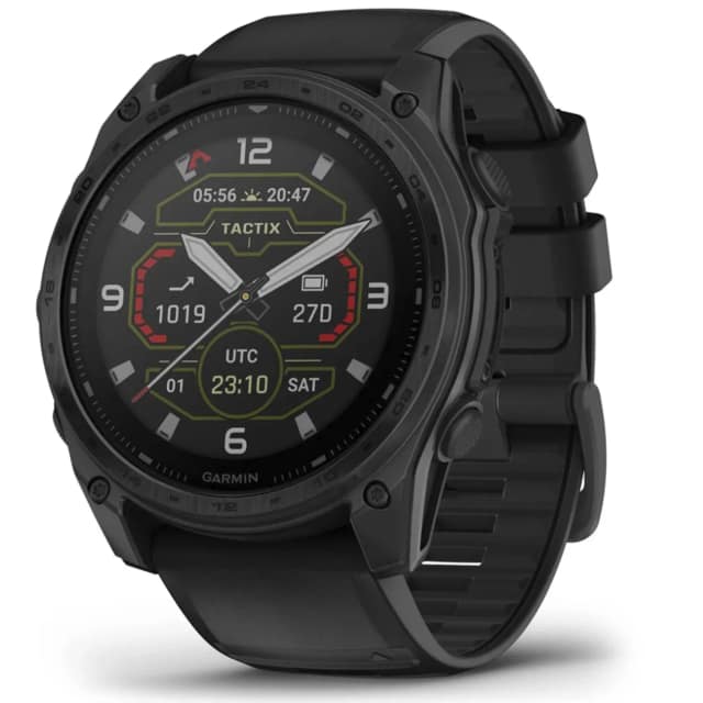 Смарт-часы Garmin Tactix 8 51mm Solar Sapphire Applied Ballistic Solver with Silicone Band Black