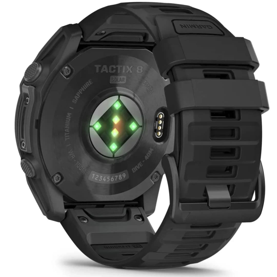 Смарт-часы Garmin Tactix 8 51mm Solar Sapphire Applied Ballistic Solver with Silicone Band Black — фото 4