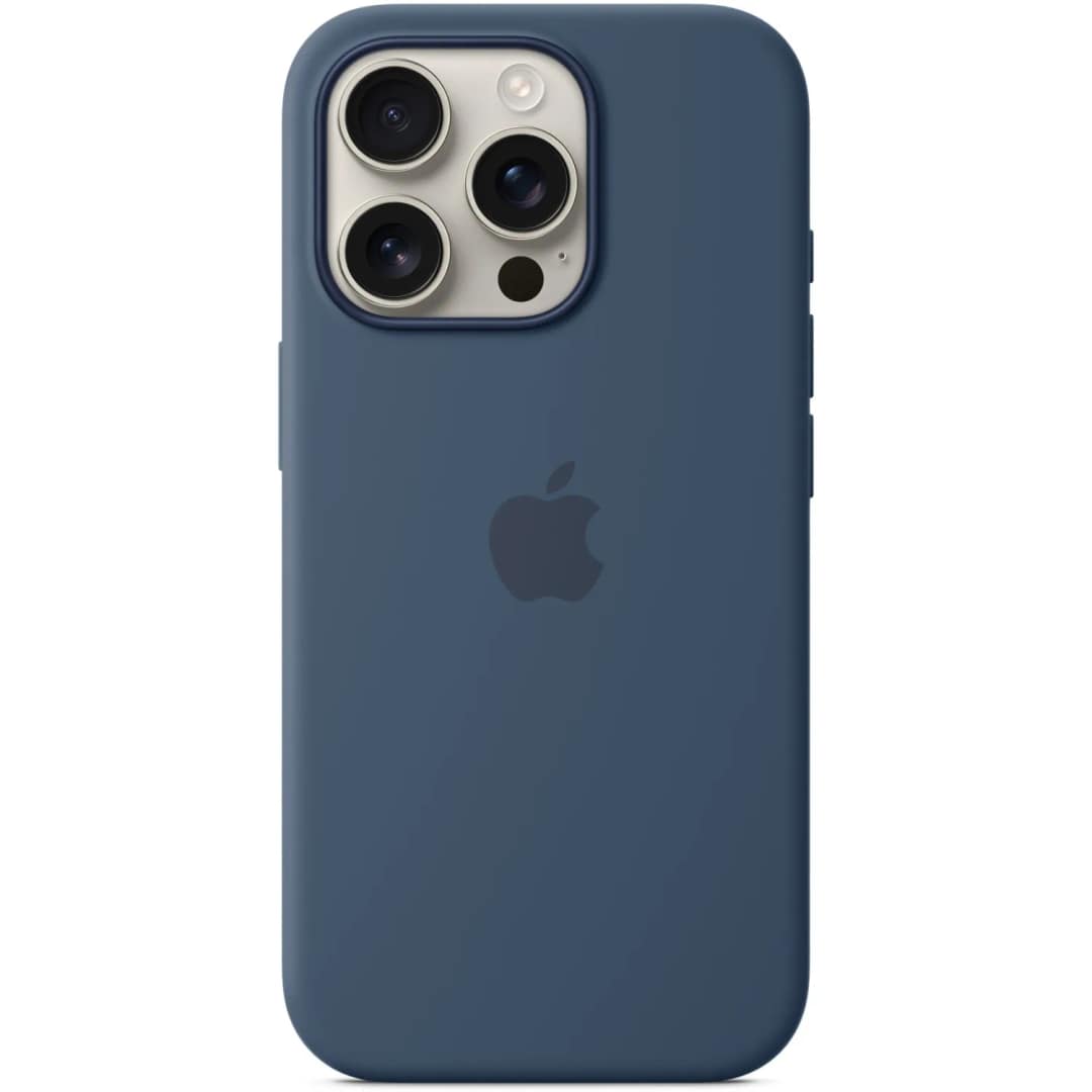 Чехол Apple Silicone Case with MagSafe для iPhone 16 Pro, Denim — фото 5