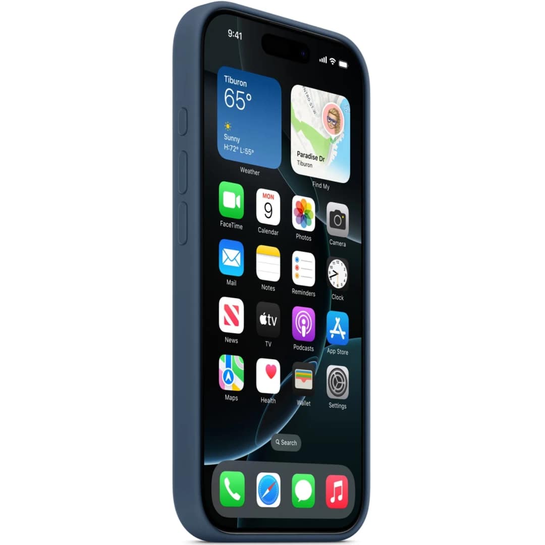 Чехол Apple Silicone Case with MagSafe для iPhone 16 Pro Max, Denim — фото 2