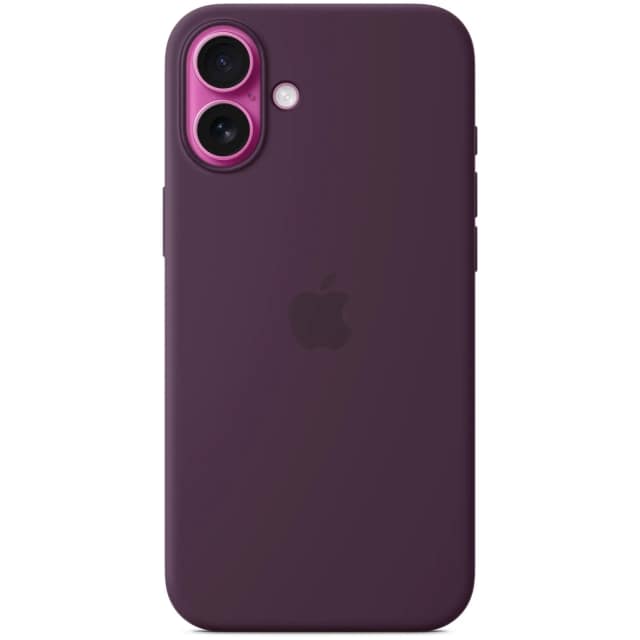 Чехол Apple Silicone Case with MagSafe для iPhone 16 Plus, Plum