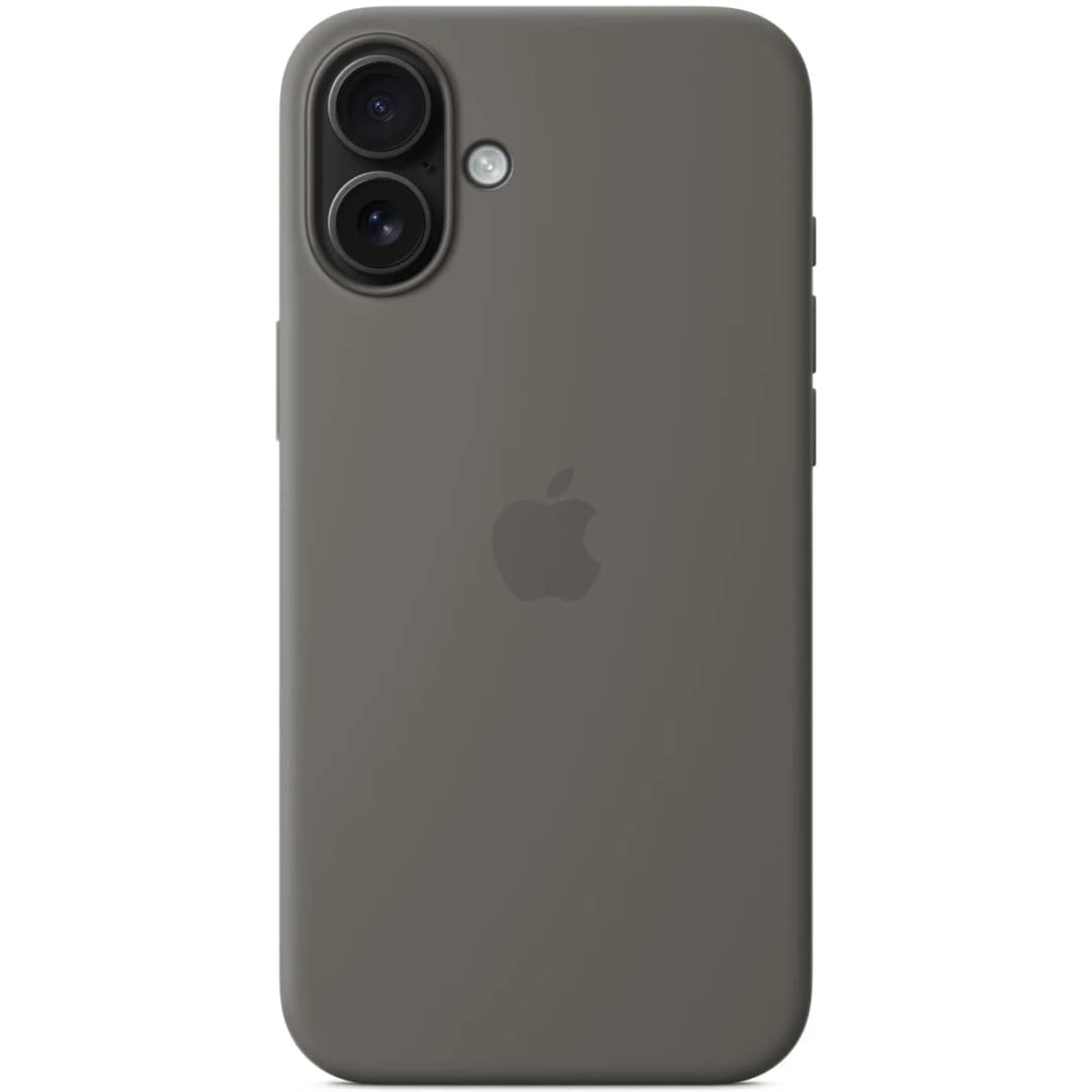 Чехол Apple Silicone Case with MagSafe для iPhone 16, Stone Grey — фото 2