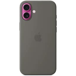 Чехол Apple Silicone Case with MagSafe для iPhone 16, Stone Grey — фото 5