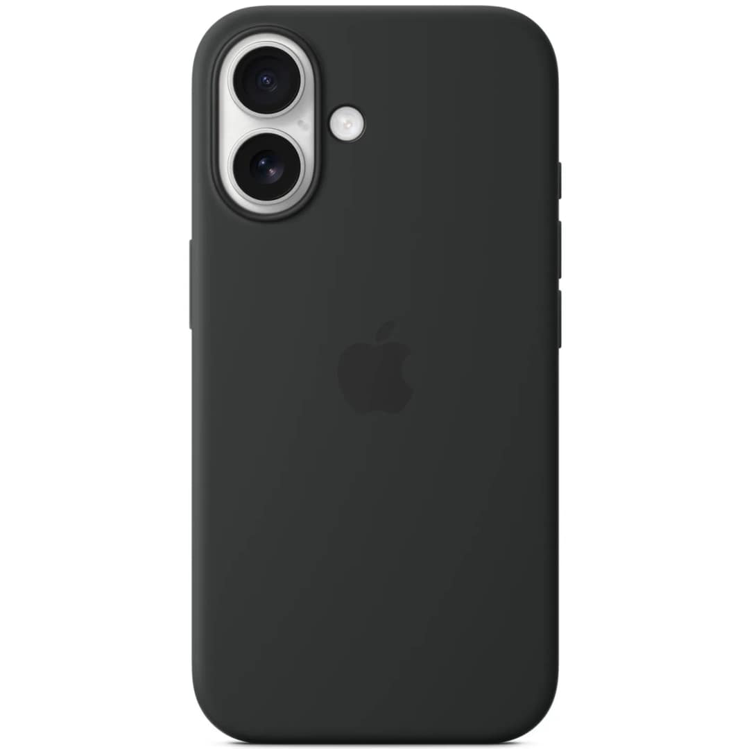 Чехол Apple Silicone Case with MagSafe для iPhone 16, Black — фото 3