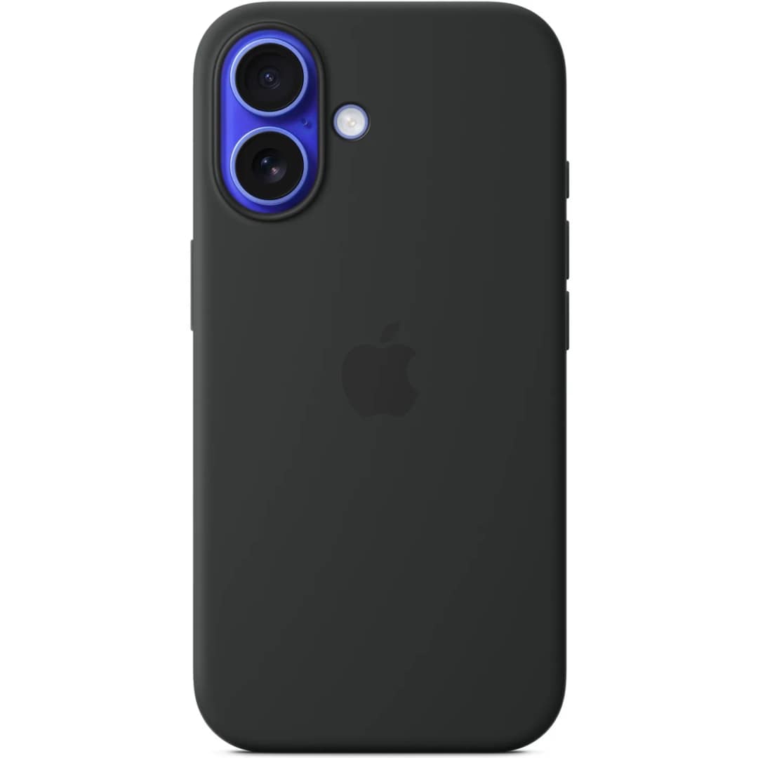 Чехол Apple Silicone Case with MagSafe для iPhone 16, Black — фото 4