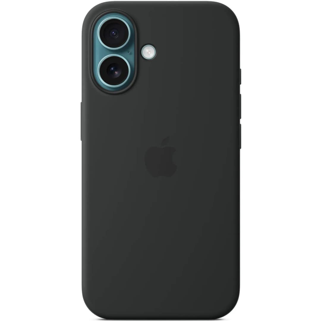 Чехол Apple Silicone Case with MagSafe для iPhone 16, Black — фото 5