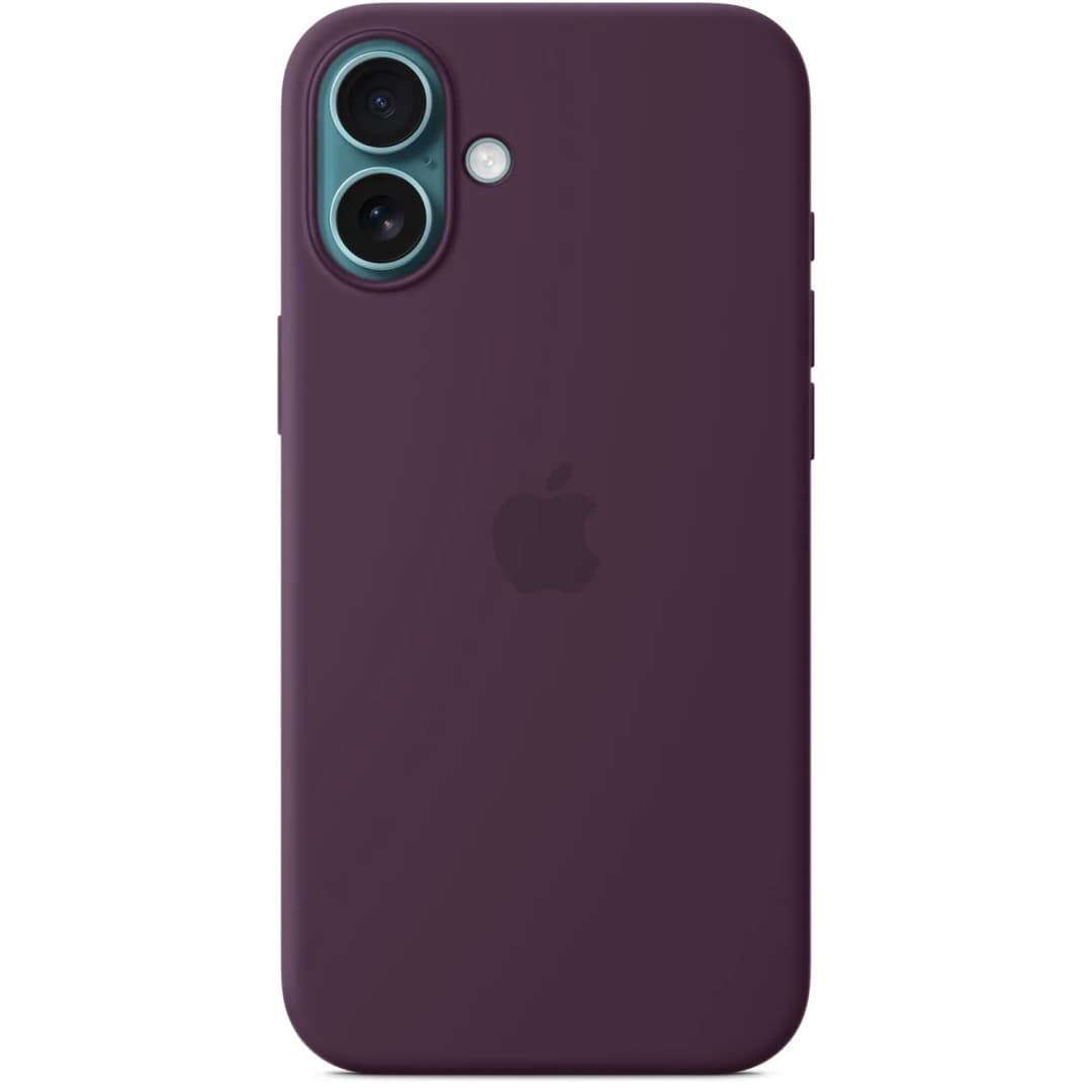 Чехол Apple Silicone Case with MagSafe для iPhone 16, Plum — фото 5