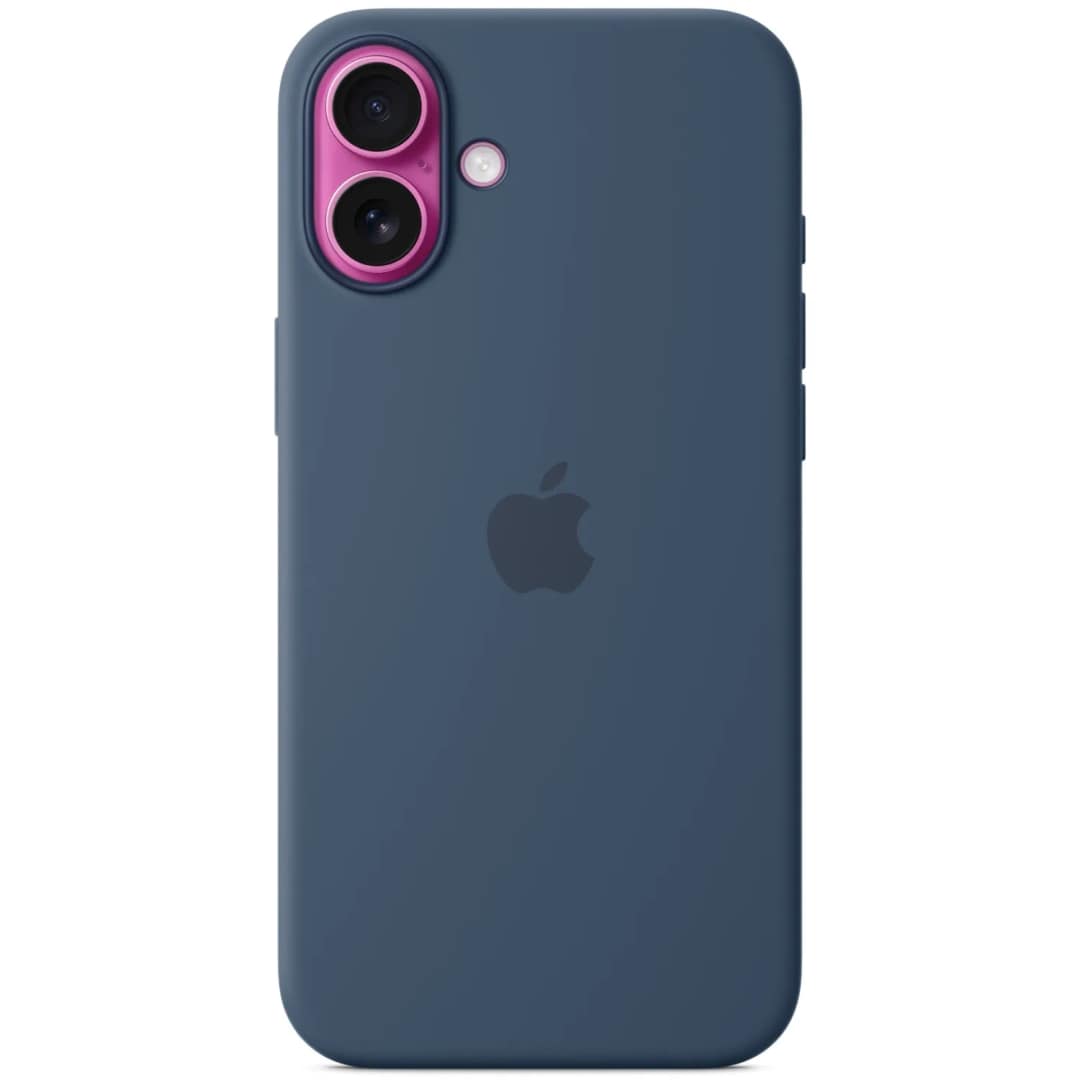 Чехол Apple Silicone Case with MagSafe для iPhone 16, Denim — фото 4