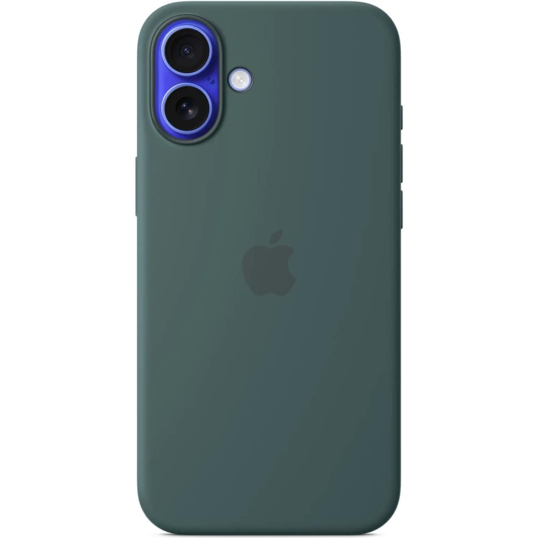 Чехол Apple Silicone Case with MagSafe для iPhone 16, Lake Green — фото 4