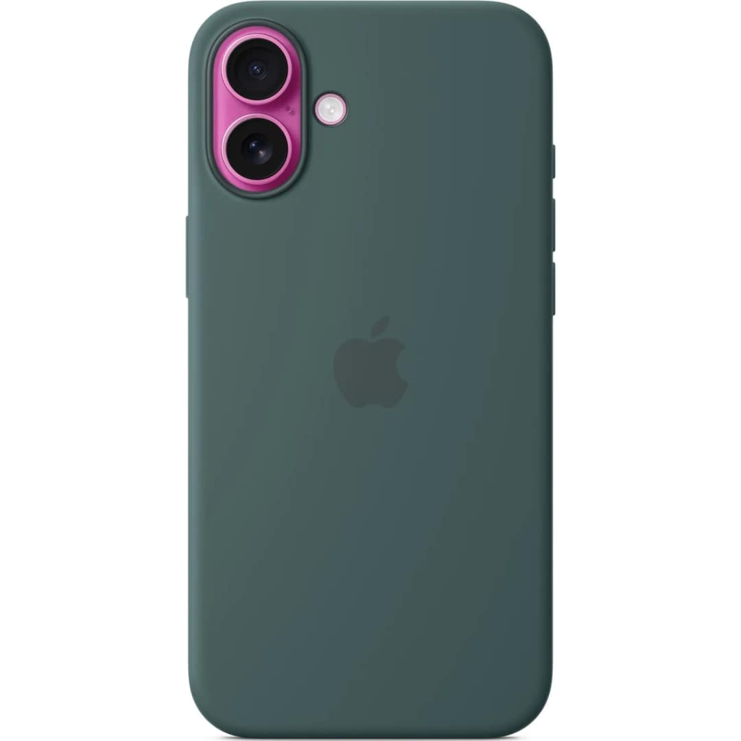 Чехол Apple Silicone Case with MagSafe для iPhone 16, Lake Green — фото 5