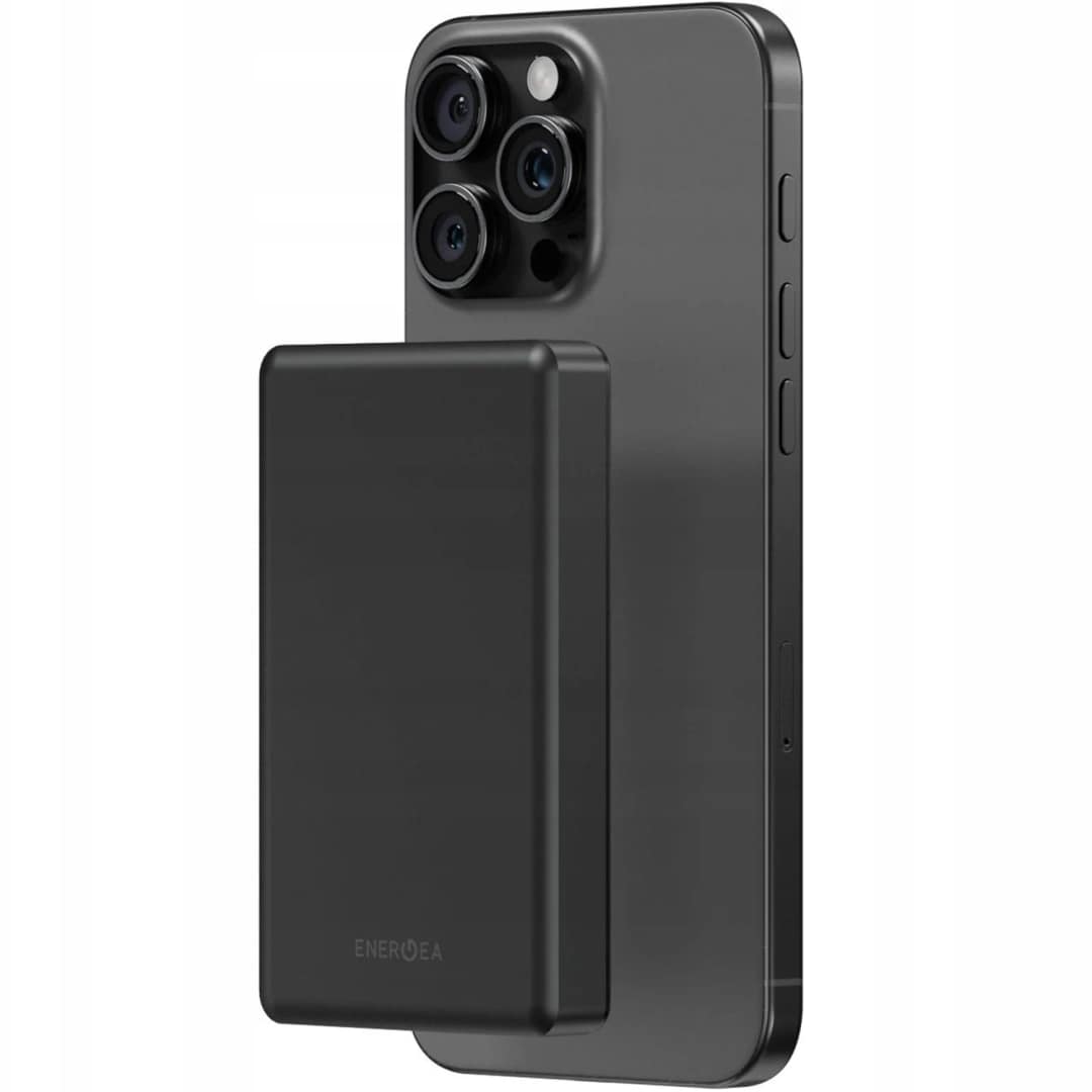 Внешний аккумулятор EnergEA Alupac 10K 10000 mAh Magsafe, Gunmetal Black — фото 3
