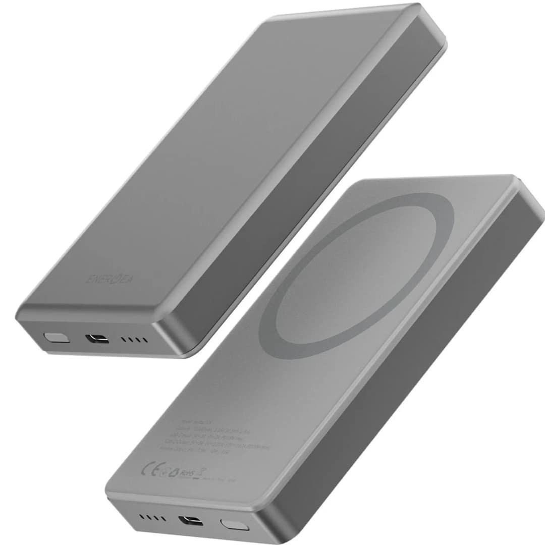 Внешний аккумулятор EnergEA Alupac 10K 10000 mAh Magsafe, Natural Titanium — фото 4